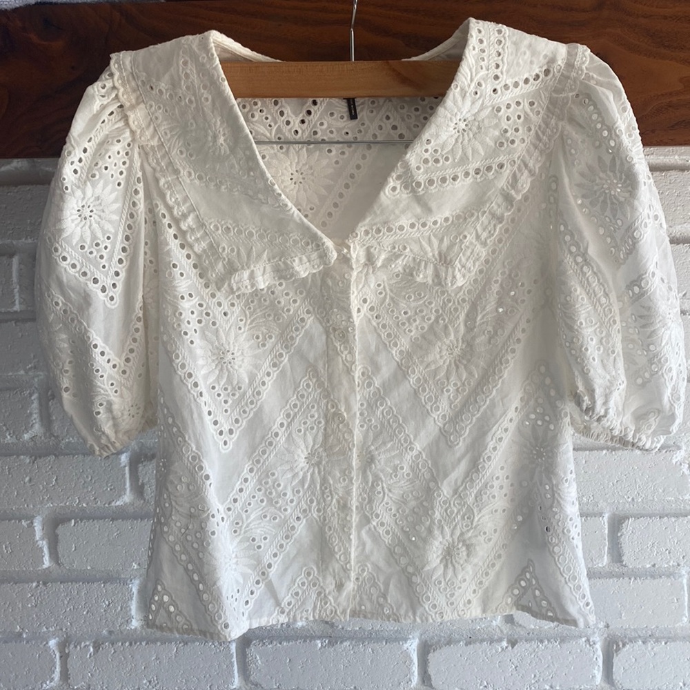 Maje Eyelet Top